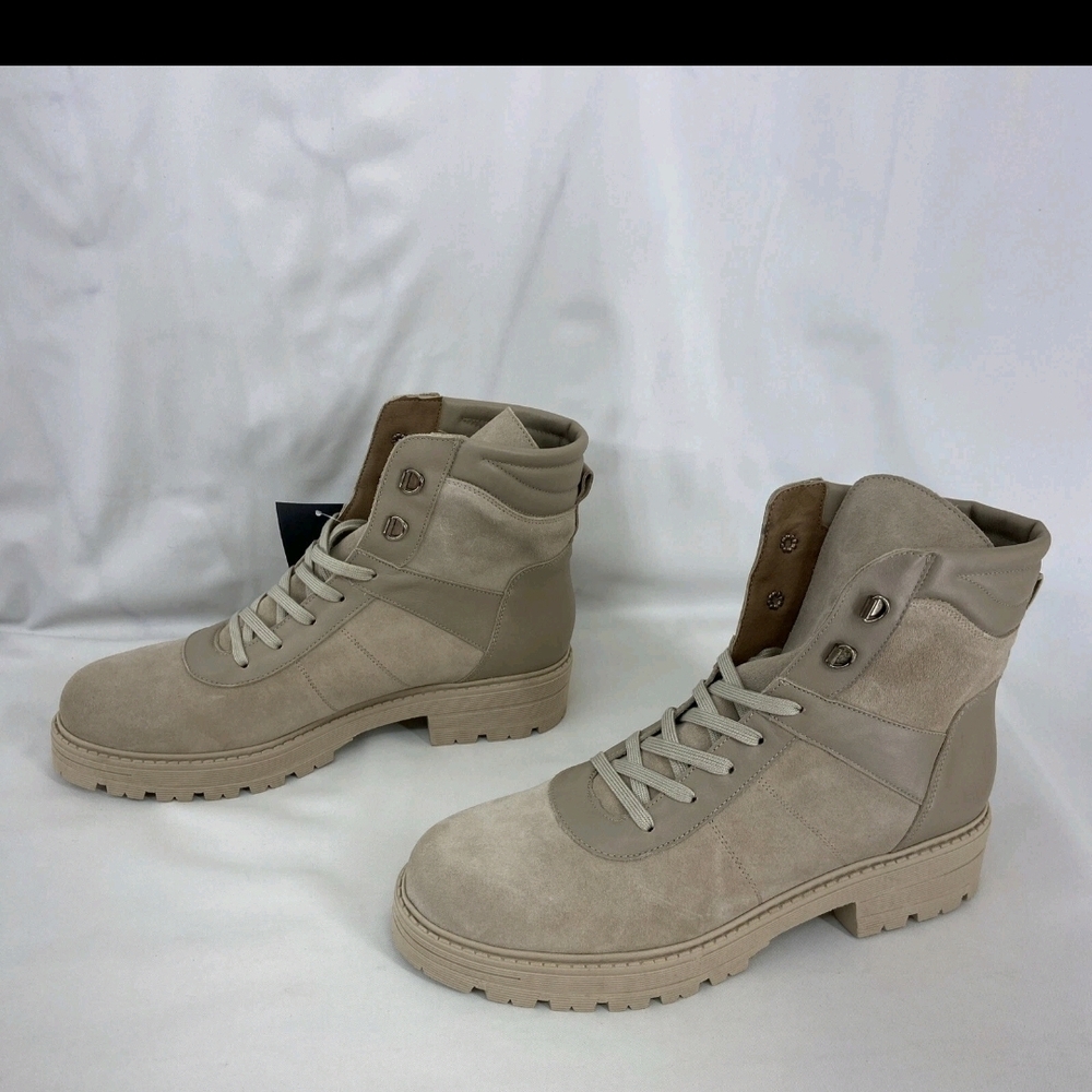 Avellini Stylish Suede Sody Tan Lace-Up Boots
